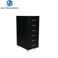 Steel Compact Vertical 6 Drawers Lockable Mobile Cabinet